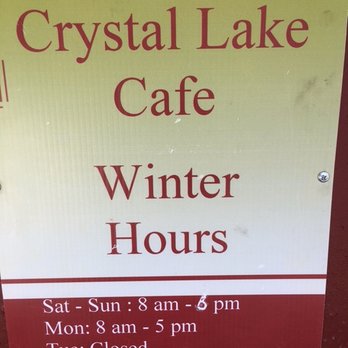 Crystal Lake Cafe - Not always open... check schedule before driving up there. - American Near Me - Azusa, California Crystal Lake Cafe - Not always open... check schedule before driving up there. - American Near Me - Azusa, California