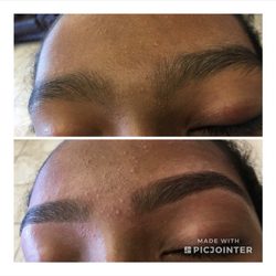 Eyebrow threading done at stringz eyebrow threading place