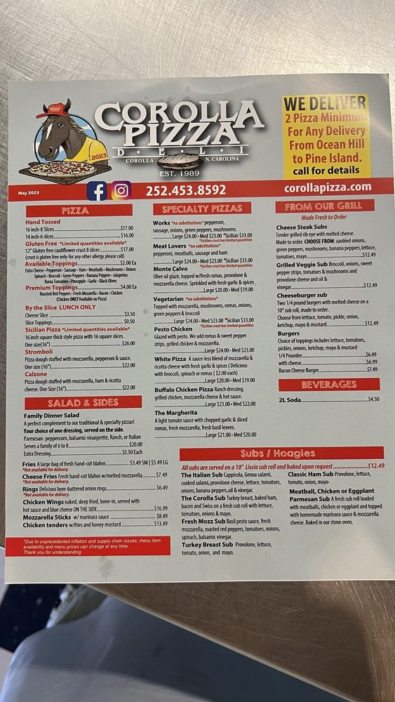 Corolla Pizza & Deli