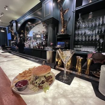 Witherby - Crispy chicken sandwich and a dirty martini. - New American Near Me - San Diego, California