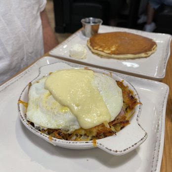Good Evans - Kearney - Cambridge (Eggs Benedict) with pancake. - Breakfast & Brunch Near Me - Kearney, Nebraska