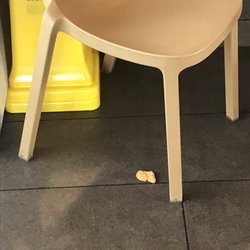 Chicken McNuggets on the floor