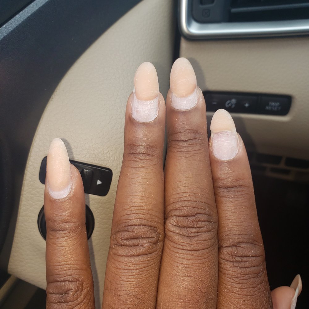 She was the only one there who could do the nails......No thanks. She was the only one there who could do the nails......No thanks.