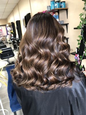 Brown hair 🤎 - Was many different styles and tones to pick from we offer highlights Balayage baby lights color and more!