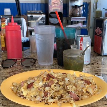 Cozy Cafe - Polish scramble with polish sausage mixed in - Greek Near Me - Redondo Beach, California Cozy Cafe - Polish scramble with polish sausage mixed in - Greek Near Me - Redondo Beach, California