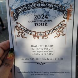Oakwood Cemetery - 2024 tour