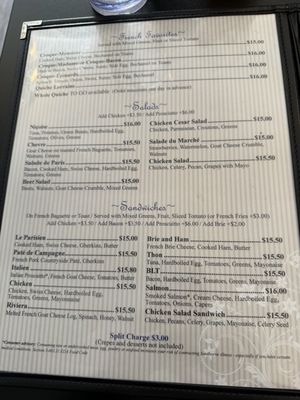 Menu photo 2 Cafe Gourmand Naples, FL