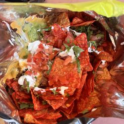Dorito lime chips, walking nachos