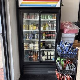 Soft drink options.