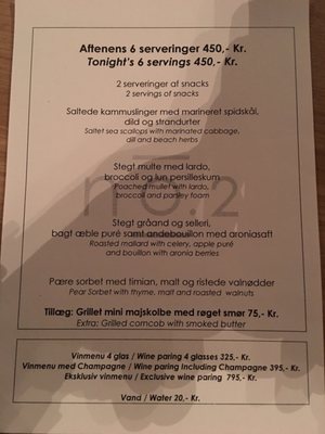 Menu photo 2 no. 2 København, 