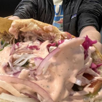 Twisted Meats - DNER SANDWHICH with beef and lamb - Mediterranean Near Me - Thousand Oaks, California