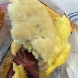 Sausage egg cheese biscuit