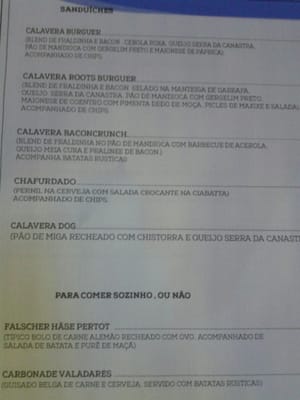 Menu photo 4 Calavera Kitchen & Bar Rio de Janeiro, RJ