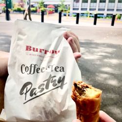 Burrow - Bag of treats and inside of chocolate baton