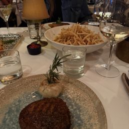 Filet mignon & truffle fries Filet mignon & truffle fries