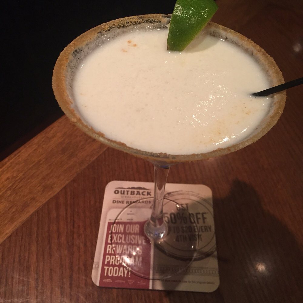 Outback Steakhouse - Key Lime martini with graham cracker rim - Steakhouses Near Me - Springfield, Pennsylvania Outback Steakhouse - Key Lime martini with graham cracker rim - Steakhouses Near Me - Springfield, Pennsylvania