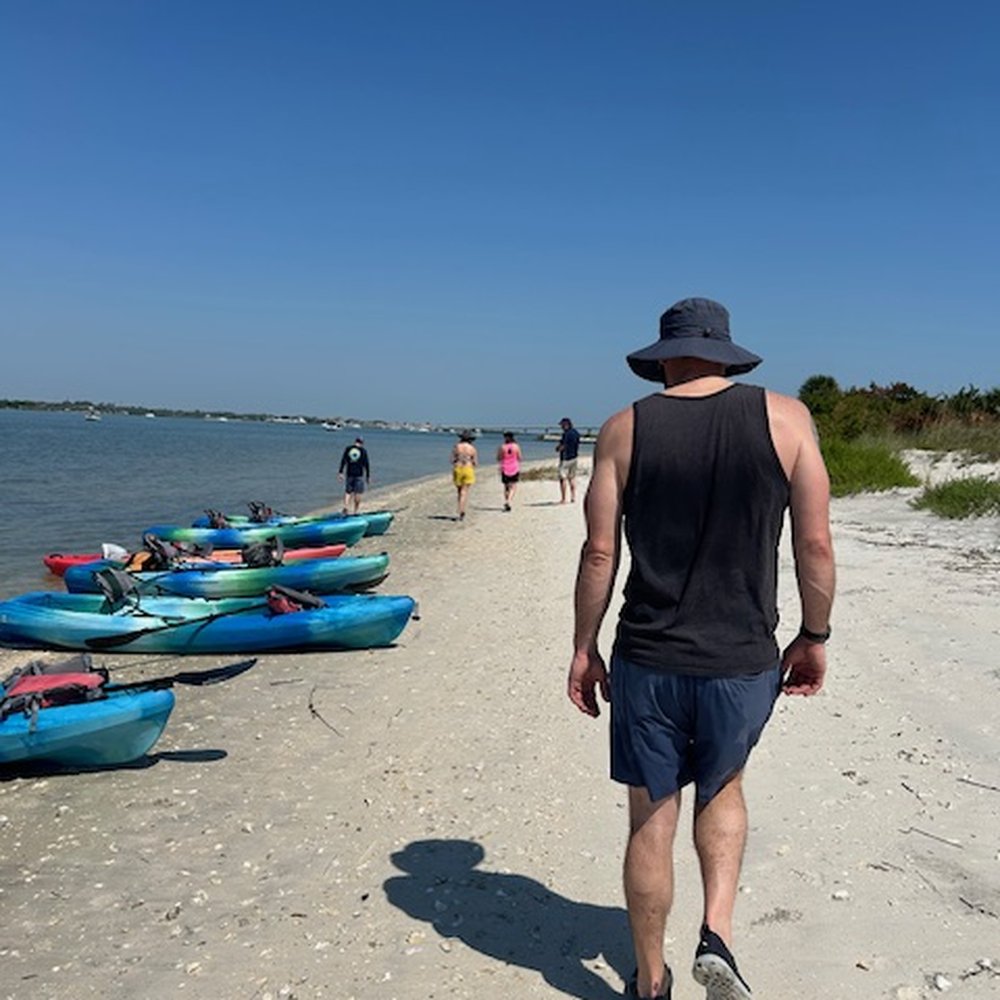 Kayaking St Augustine - Stopped on Anastasia Island for a little break. - Rafting/Kayaking Near Me