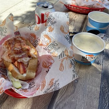 Mason’s Famous Lobster Rolls - Cold Lobster roll with clam chowder - Seafood Near Me - Gaithersburg, Maryland Mason’s Famous Lobster Rolls - Cold Lobster roll with clam chowder - Seafood Near Me - Gaithersburg, Maryland