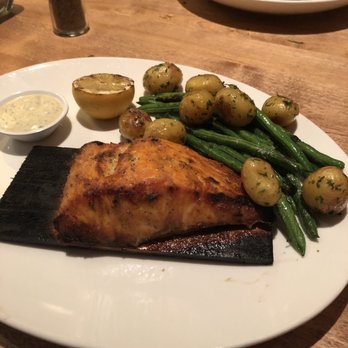 Seasons 52 - Cedar Plank - Roasted Salmon - New American Near Me - Indianapolis, Indiana