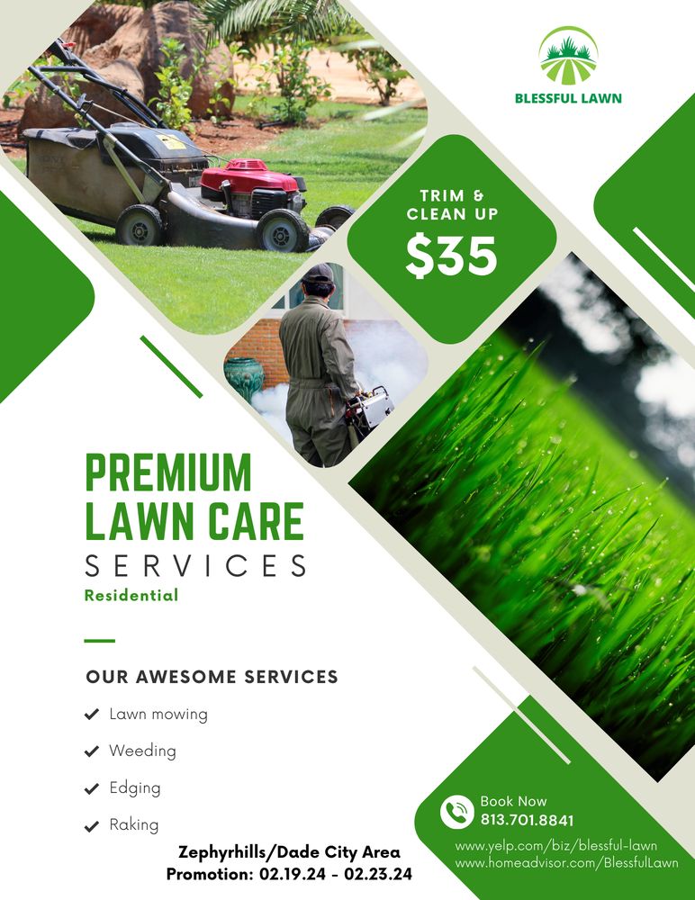 BLESSFUL LAWN Updated August 2024 Zephyrhills, Florida Lawn