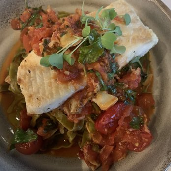 Luce Secondo - Halibut with spinach pasta. Needs more flavor please - Italian Near Me - Chesapeake, Virginia