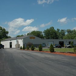Gary Rains Body Shop Inc - A view of our shop after coming up the hill off of Glenway Avenue.