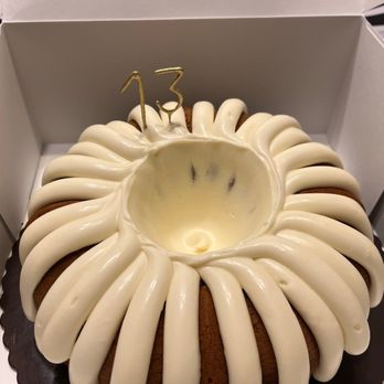 Nothing Bundt Cakes - White chocolate raspberry with extra frosting - Bakeries Near Me - Wilmington, North Carolina