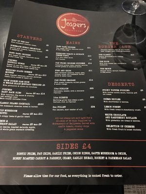 Menu photo 2 Jospers Newtownabbey, NTA