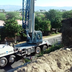 White's Crane Service - Moving palm trees in La Quinta