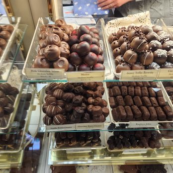 Sweet Expressions - a variety of chocolates on display - Candy Stores Near Me - Canandaigua, New York
