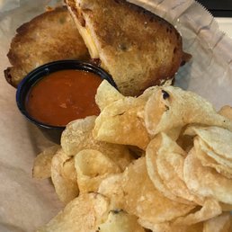 Grilled cheese w vodka sauce for dipping. Grilled cheese w vodka sauce for dipping.