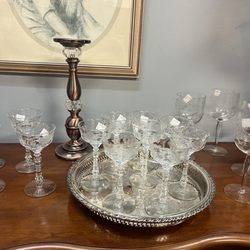 Habitat for Humanity ReStore - Beautiful cocktail glasses on display