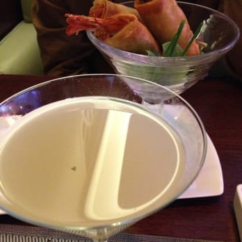 Nami - Wasabi martini & shrimp, avocado, crab spring rolls - Japanese Near Me - Providence, Rhode Island