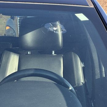 Safelite AutoGlass - Cracked windshield from a semi on 15 freeway. - Windshield Installation & Repair Near Me - Fullerton, California Safelite AutoGlass - Cracked windshield from a semi on 15 freeway. - Windshield Installation & Repair Near Me - Fullerton, California