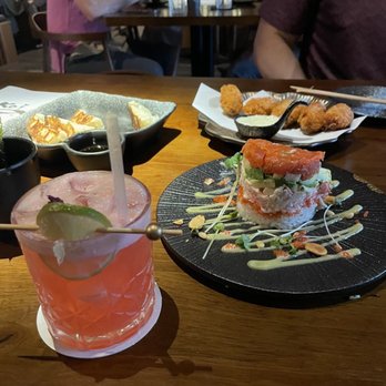 Koi - Tuna tower, fried oysters, dumplings, margarita - Sushi Bars Near Me - Houston, Texas Koi - Tuna tower, fried oysters, dumplings, margarita - Sushi Bars Near Me - Houston, Texas