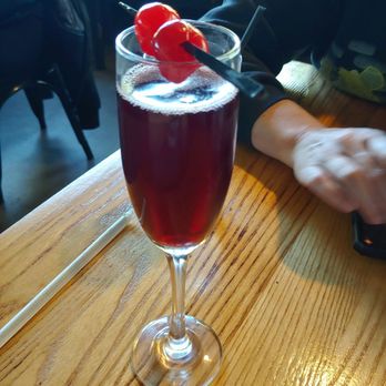 Bomb Biscuit - Cherry rose mimosa - Breakfast & Brunch Near Me - Atlanta, Georgia