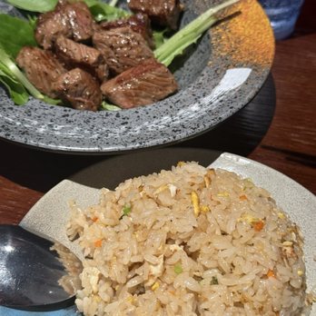 Fuji Sushi & Teppanyaki - Fried rice and side steak - Sushi Bars Near Me - Aiea, Hawaii