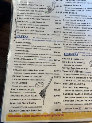 Menu photo 2 Barbara's Fishtrap Half Moon Bay, CA