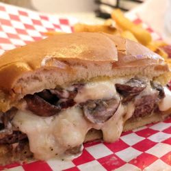 Blue Ocean Seafood - Mushroom Swiss Burger