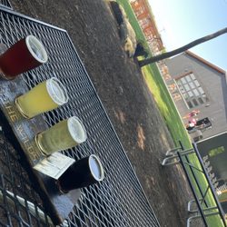 Lost In The Wilds Brewing - Outdoor beer flight!