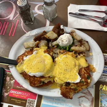 Sax's Joint - Crabcakes Benedict - Breakfast & Brunch Near Me - Petaluma, California