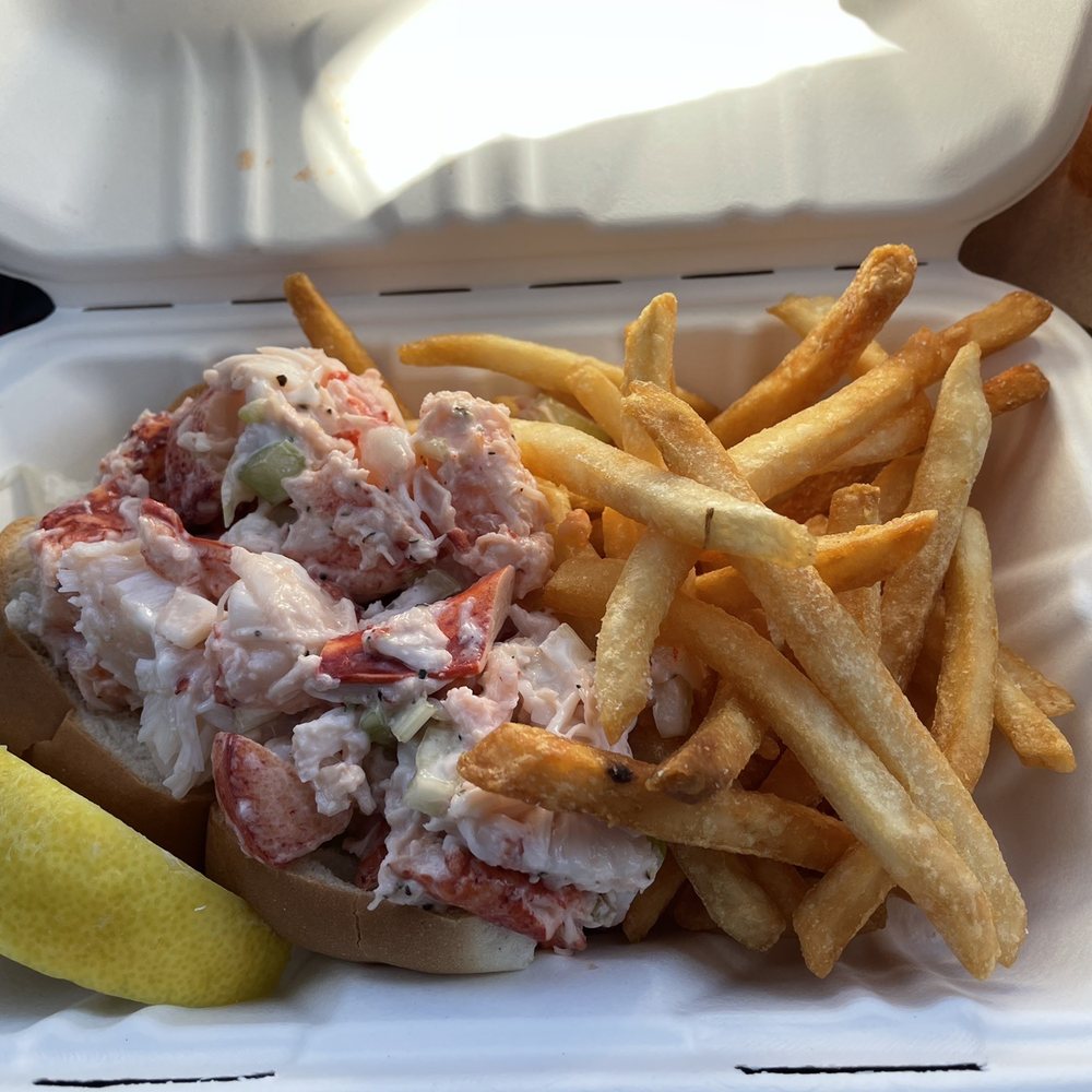 Mac's Market & Kitchen Eastham - Big Lobster Roll with fries - Seafood Markets Near Me - Eastham, Massachusetts Mac's Market & Kitchen Eastham - Big Lobster Roll with fries - Seafood Markets Near Me - Eastham, Massachusetts