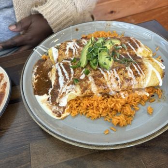 Curious Cantina - Cheese enchiladas with mole sauce - New Mexican Cuisine Near Me - Peachtree City, Georgia Curious Cantina - Cheese enchiladas with mole sauce - New Mexican Cuisine Near Me - Peachtree City, Georgia