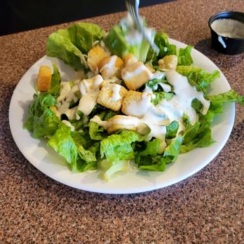 Luigi's Pasta & Pizza bar - Caesar salad with caesar dressing - Pizza Near Me - Dallas, Texas