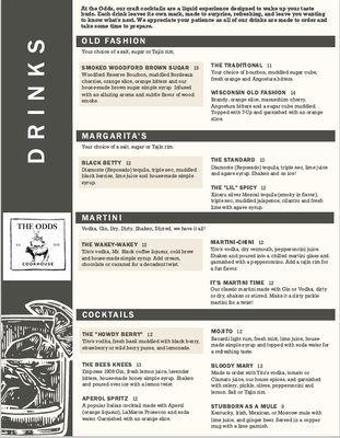 Menu photo 6 The Odds Cookhouse Moorcroft, WY