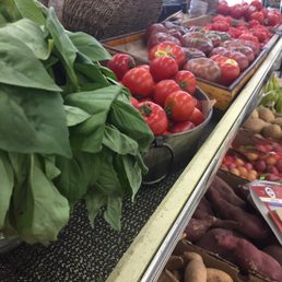 Produce area has a produce stand vibe.