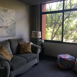 Mindful Heart Counseling Center - Cozy office with a peaceful view of the trees.