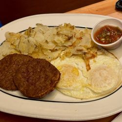 Prospector Cafe - 07.09.24 Eggs Your Own Way w/ Sausage $10.99