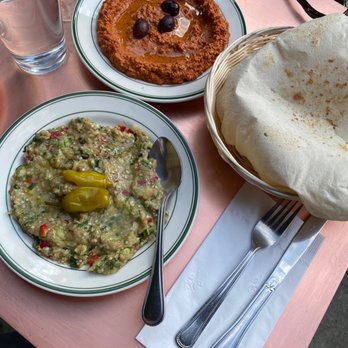Moustache Pitza - Rahib and Muhammara - Middle Eastern Near Me - New York, New York