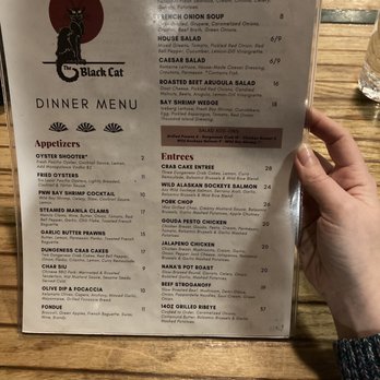 The Black Cat - Dinner menu - New American Near Me - Bellingham, Washington The Black Cat - Dinner menu - New American Near Me - Bellingham, Washington
